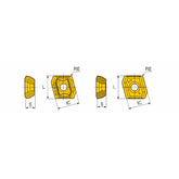 NPMX 08-RB/RG  Deep drilling inserts for TBTA3 cartridge type heads covering dia 38-47.99 mm - Big-tools Industrial Supply Tools for Metal Cutting